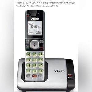 NIB - VTech CS6719 DECT 6.0 Cordless Phone, Silver/Black